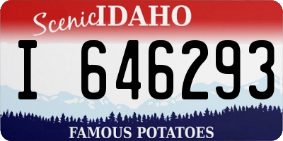 ID license plate I646293