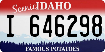 ID license plate I646298
