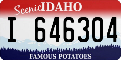 ID license plate I646304