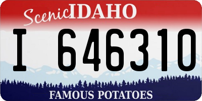 ID license plate I646310