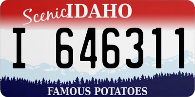 ID license plate I646311