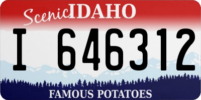ID license plate I646312