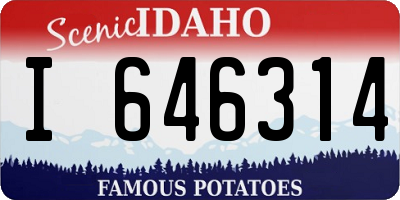 ID license plate I646314