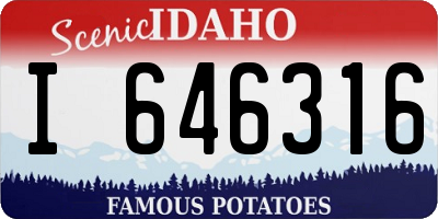 ID license plate I646316