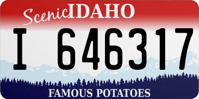 ID license plate I646317