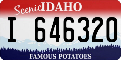 ID license plate I646320