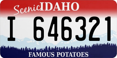 ID license plate I646321