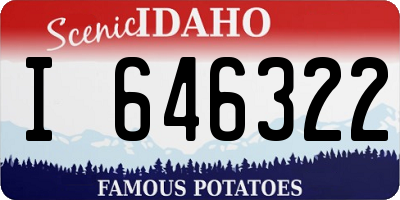 ID license plate I646322