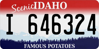 ID license plate I646324