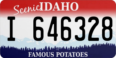 ID license plate I646328