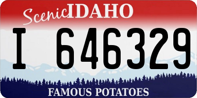 ID license plate I646329