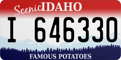 ID license plate I646330