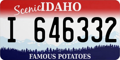 ID license plate I646332