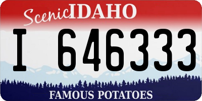 ID license plate I646333