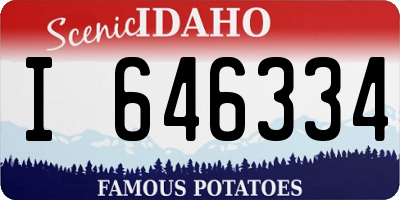 ID license plate I646334