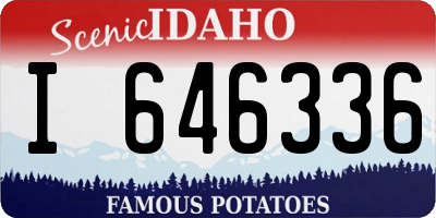 ID license plate I646336