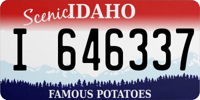 ID license plate I646337