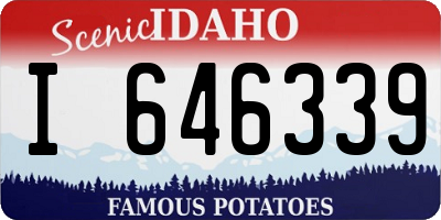 ID license plate I646339