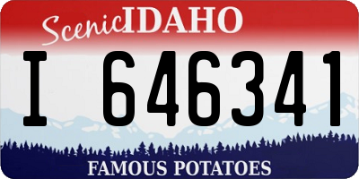 ID license plate I646341