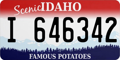 ID license plate I646342