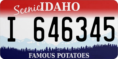 ID license plate I646345