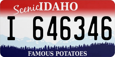 ID license plate I646346