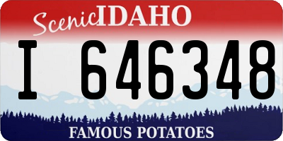 ID license plate I646348