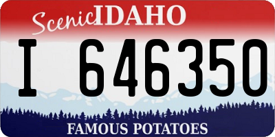 ID license plate I646350