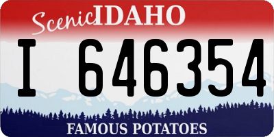 ID license plate I646354