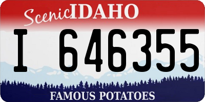 ID license plate I646355