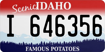 ID license plate I646356
