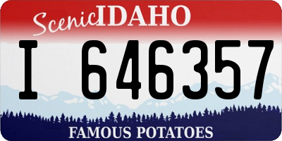 ID license plate I646357