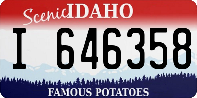 ID license plate I646358