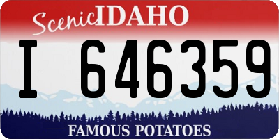 ID license plate I646359