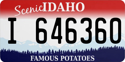 ID license plate I646360