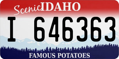 ID license plate I646363