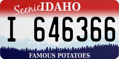 ID license plate I646366