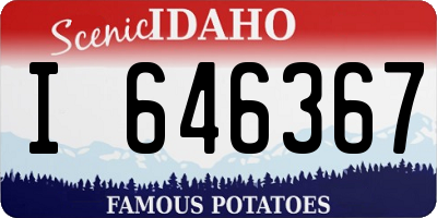 ID license plate I646367