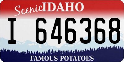 ID license plate I646368