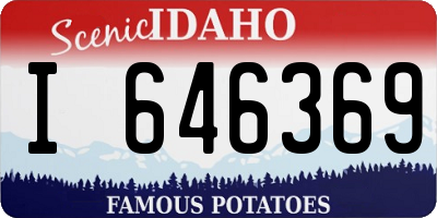ID license plate I646369
