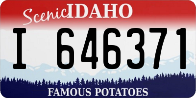 ID license plate I646371