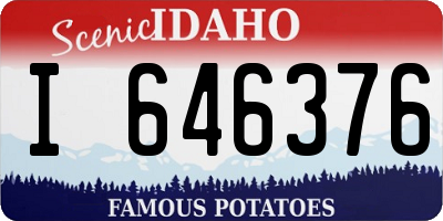 ID license plate I646376