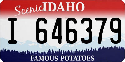 ID license plate I646379