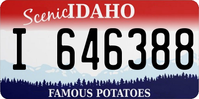ID license plate I646388