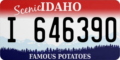 ID license plate I646390