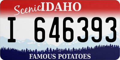 ID license plate I646393