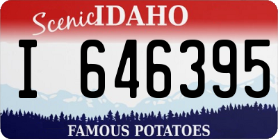 ID license plate I646395