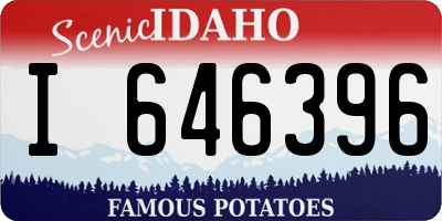 ID license plate I646396