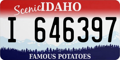 ID license plate I646397
