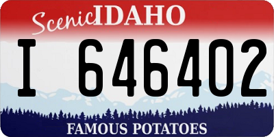 ID license plate I646402